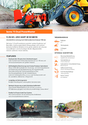 Balayeuses avant corps Bema 75 Dual 2600