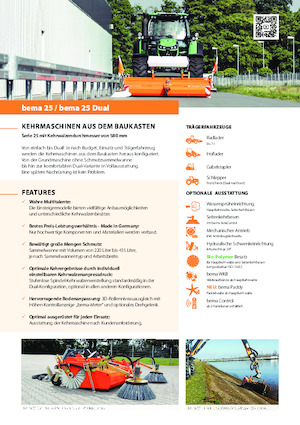 Balayeuses avant corps Bema bema 25