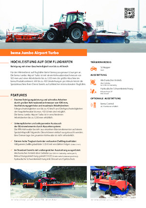 Balayeuses avant corps Bema bema Jumbo Airport Turbo