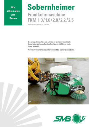 Balayeuses avant corps Sobernheimer FKM 1.6