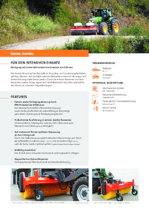 Balayeuses avant corps Bema Jumbo 3000