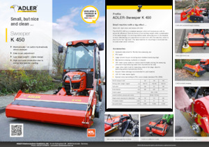 Balayeuses avant corps Adler K 450-120