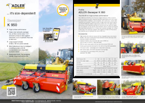 Balayeuses avant corps Adler K 950-360