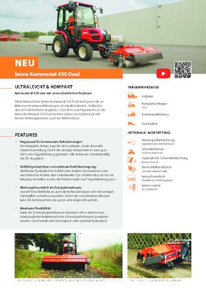 Balayeuses avant corps Bema Kommunal 450 Dual 1250