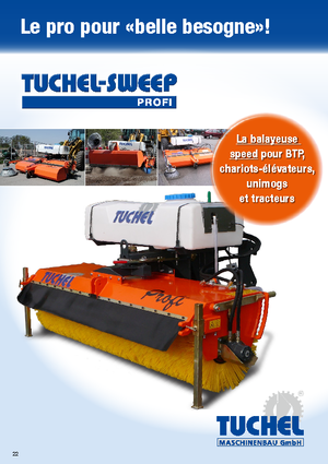 Balayeuses avant corps Tuchel Profi 180 Ø 600