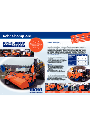 Balayeuses avant corps Tuchel Profi Champ