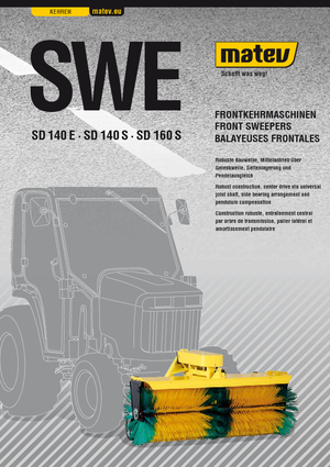 Balayeuses avant corps Matev SWE-SD 140 S