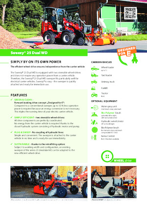 Balayeuses avant corps Bema Sweezy 25 Dual WD