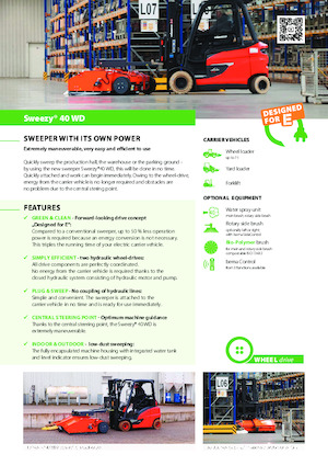 Balayeuses avant corps Bema Sweezy 40 WD