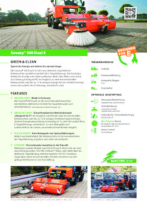 Balayeuses avant corps Bema Sweezy 580 Dual E