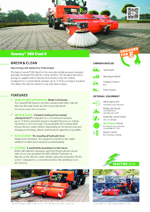 Balayeuses avant corps Bema Sweezy 580 Dual E