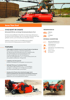 Balayeuses avant corps Bema Titan Dual 3250