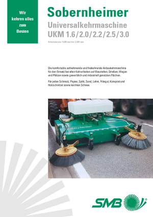 Balayeuses avant corps Sobernheimer UKM 3.0