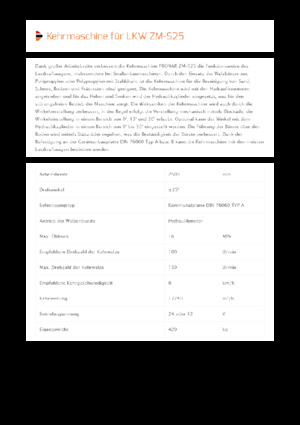 Balayeuses avant corps Pronar ZM-S 25