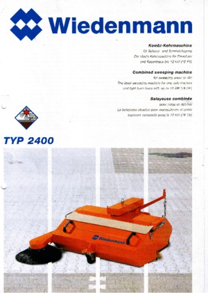 Balayeuses avant corps Wiedenmann 2400