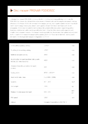 Faucheuses-conditionneuses à disques rotatifs Pronar PDD 1050C