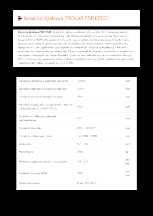 Faucheuses-conditionneuses à disques rotatifs Pronar PDD 1050C