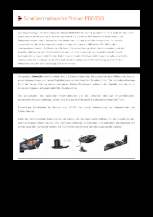 Faucheuses-conditionneuses  sans disques rotatifs Pronar PDD 830