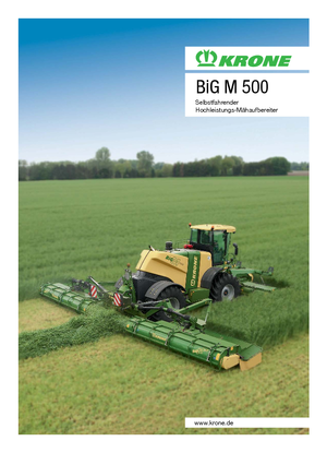 Faucheuses automotrices Krone Big M 500 CV