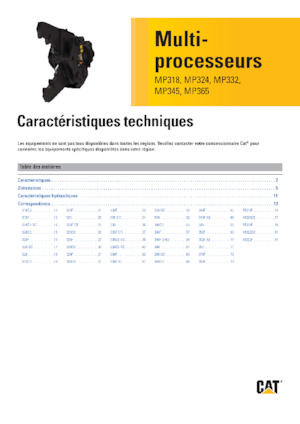 Cisailles universelles Caterpillar MP324