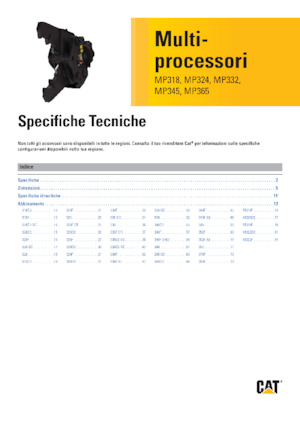 Cisailles universelles Caterpillar MP324D