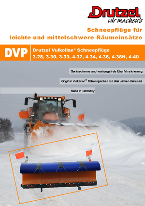 Chasse-neige polysocles Drutzel DVP 3.33