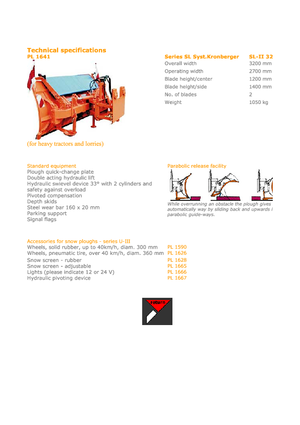 Chasse-neige polysocles Hydrac SL II 320