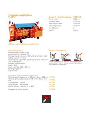 Chasse-neige polysocles Hydrac U II 320