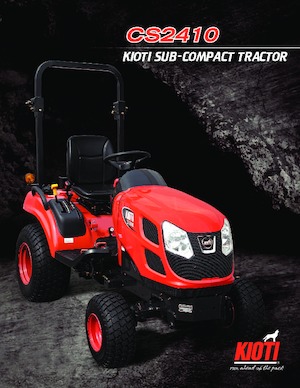 Véhicules communaux multi-usages à diesel diesel Kioti CS 2410