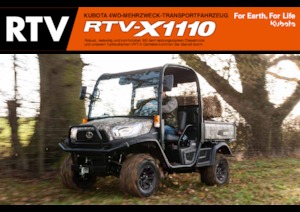 Véhicules communaux multi-usages à diesel diesel Kubota RTV X1110 TW  