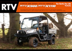 Véhicules communaux multi-usages à diesel diesel Kubota RTV X1110 TW  