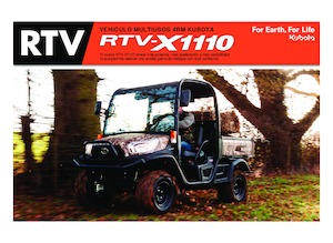 Véhicules communaux multi-usages à diesel diesel Kubota RTV X1110 TW  