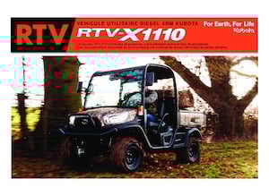 Véhicules communaux multi-usages à diesel diesel Kubota RTV X1110 TW  
