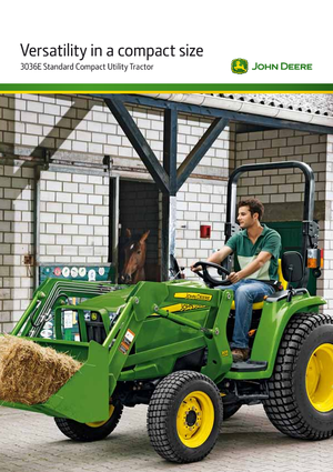 Véhicules communaux multi-usages à diesel diesel John Deere 3036 E