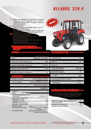 Tracteurs municipaux Belarus 320.4