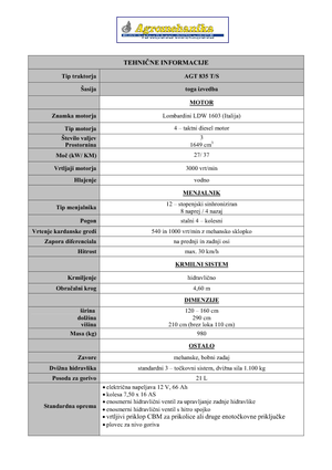 Tracteurs municipaux AGT AGT 835 T