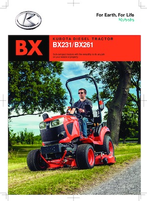 Tracteurs municipaux Kubota BX261