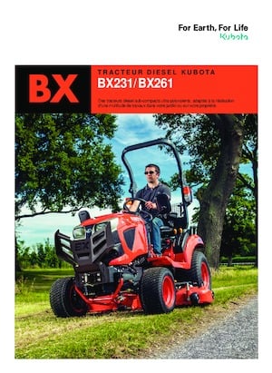 Tracteurs municipaux Kubota BX261