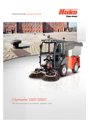 Tracteurs municipaux Hako Citymaster 1250 C