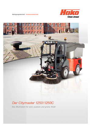 Tracteurs municipaux Hako Citymaster 1250 C