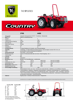 Tracteurs municipaux Carraro Country 4300