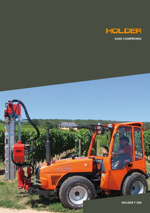 Tracteurs municipaux Holder F 560