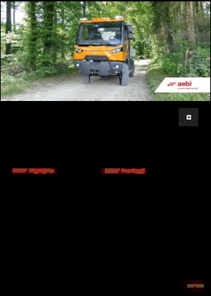 Véhicules communaux multi-usages à diesel diesel Aebi MT 770