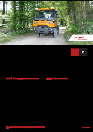 Véhicules communaux multi-usages à diesel diesel Aebi MT 760