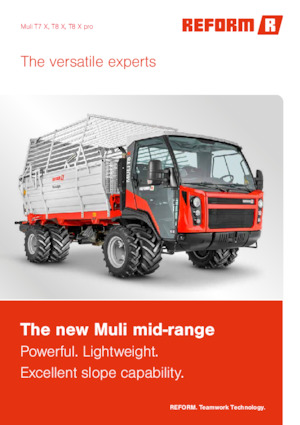 Véhicules communaux multi-usages à diesel diesel Reform Werke Muli T8 X pro