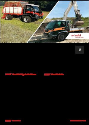 Véhicules communaux multi-usages à diesel diesel Aebi TP 470 Vario