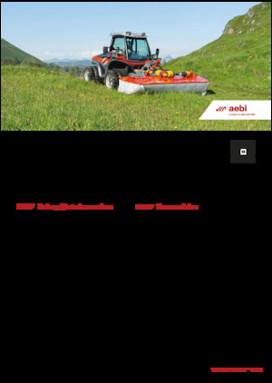 Véhicules communaux multi-usages à diesel diesel Aebi TT 211+