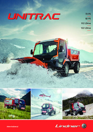 Véhicules communaux multi-usages à diesel diesel Lindner Unitrac 92 P5