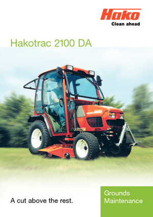 Tracteurs municipaux Hako Hakotrac 2100 DA