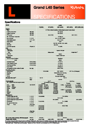Tracteurs municipaux Kubota L 4240 D